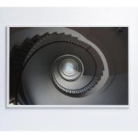 Quadro Escada Em Espiral 60x40 Cm Tecido Canvas - 3