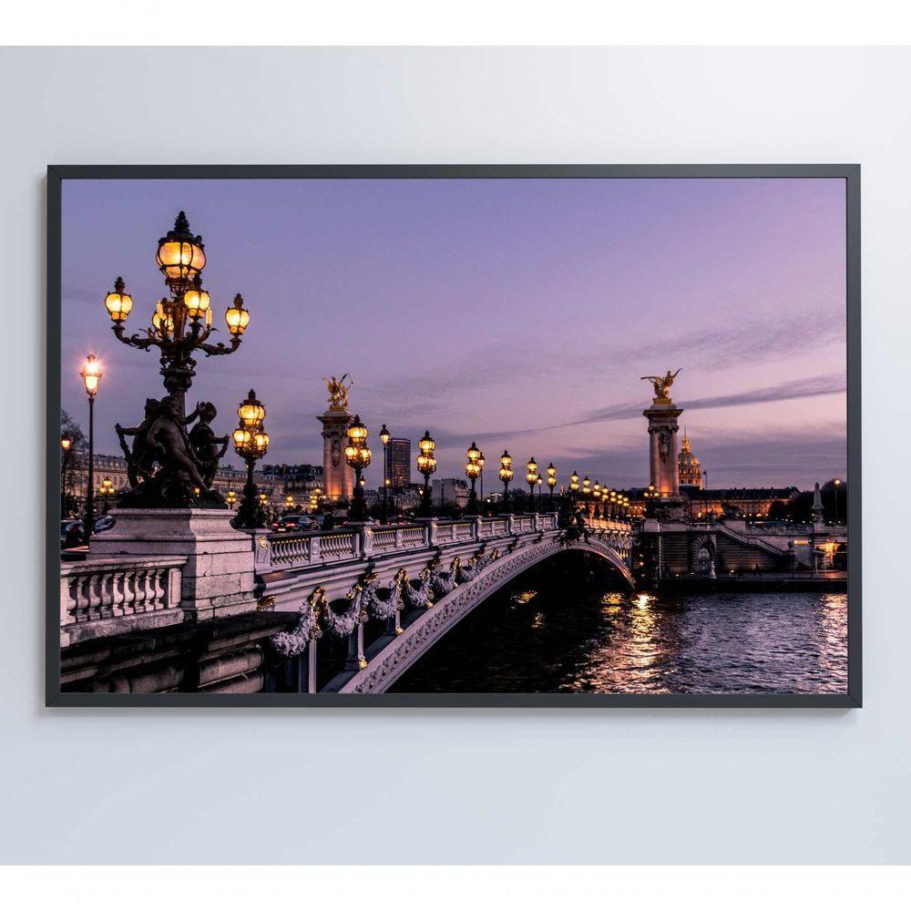 Quadro Ponte Alexandre Iii Paris 90x60 Cm Adesivo Fotográfico - 2