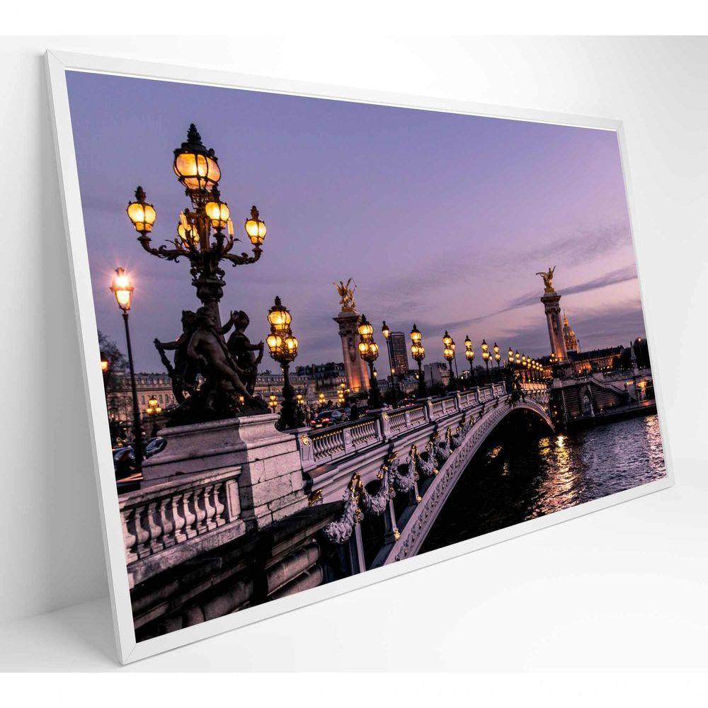 Quadro Ponte Alexandre Iii Paris 90x60 Cm Adesivo Fotográfico - 8