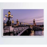 Quadro Ponte Alexandre Iii Paris 120x80 Cm Tecido Canvas - 8