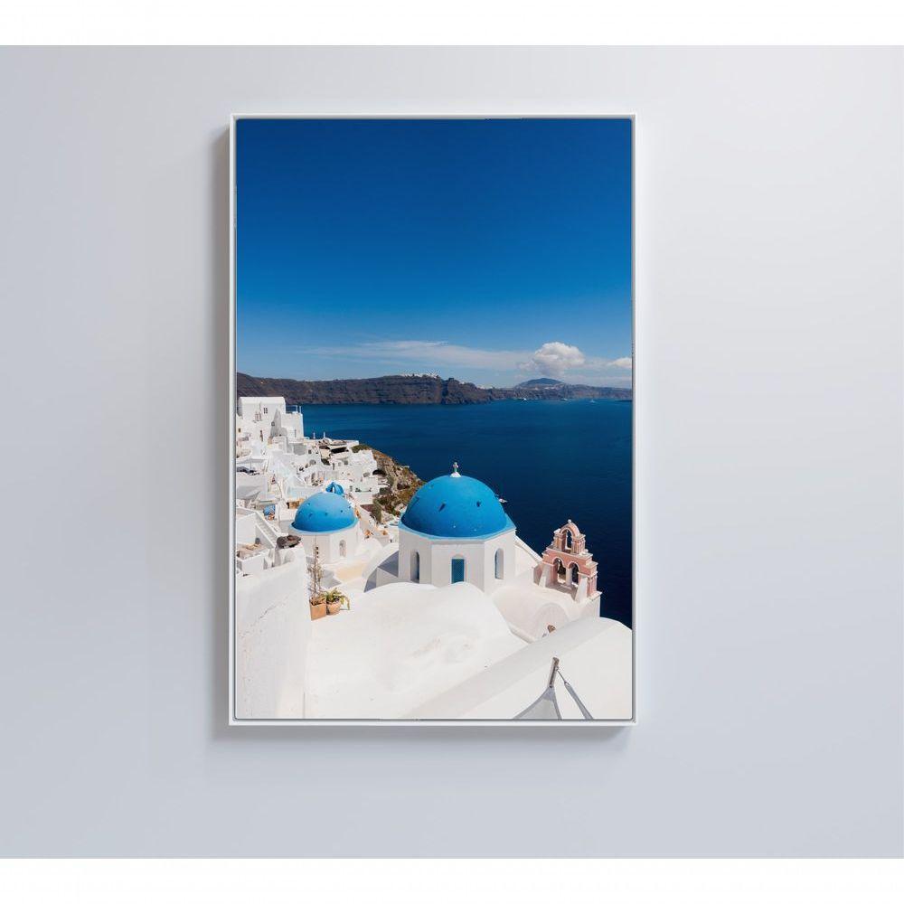 Quadro Ilha De Santorini 60x90 Cm Tecido Canvas - 2