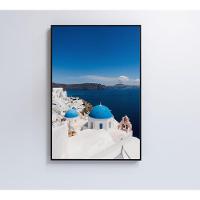 Quadro Ilha De Santorini 60x90 Cm Tecido Canvas - 8