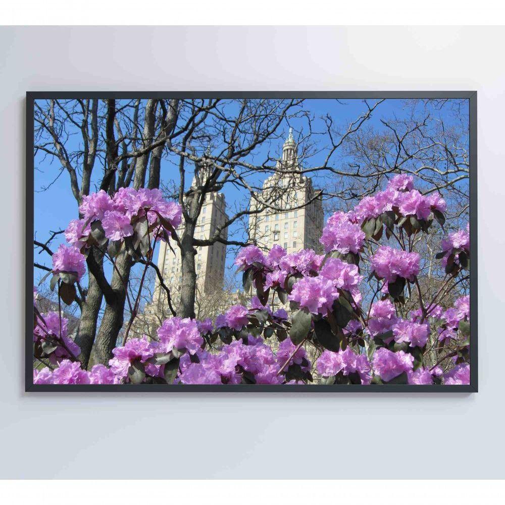 Quadro Flores Central Park 60x40 Cm Tecido Canvas - 3