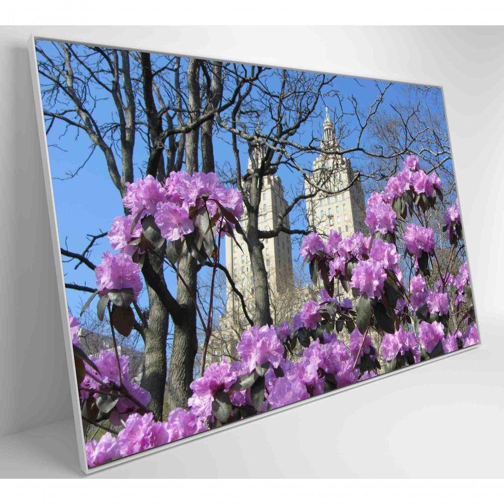 Quadro Flores Central Park 60x40 Cm Tecido Canvas - 5