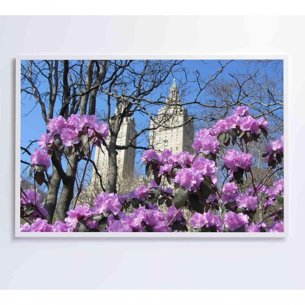 Quadro Flores Central Park 60x40 Cm Tecido Canvas - 6