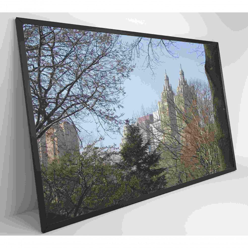 Quadro árvores Central Park 120x80 Cm Vidro Impresso - 8