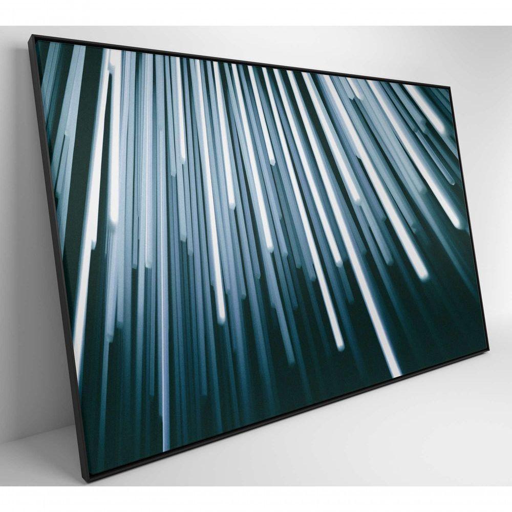 Quadro Abstrato Pilares 90x60 Cm Tecido Canvas - 4