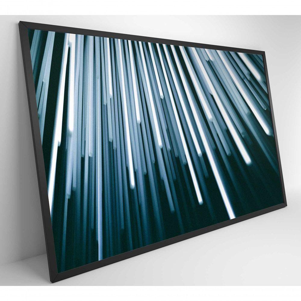 Quadro Abstrato Pilares 90x60 Cm Tecido Canvas - 5