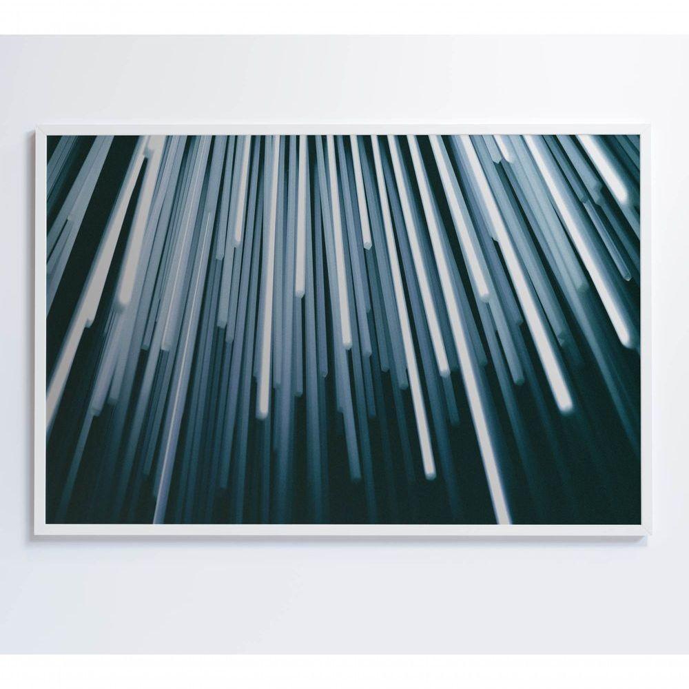 Quadro Abstrato Pilares 90x60 Cm Tecido Canvas - 6