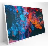 Quadro Abstrato Gelo E Fogo 120x80 Cm Tecido Canvas - 8