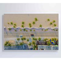 Quadro Praia Miami 90x60 Cm Tecido Canvas - 7