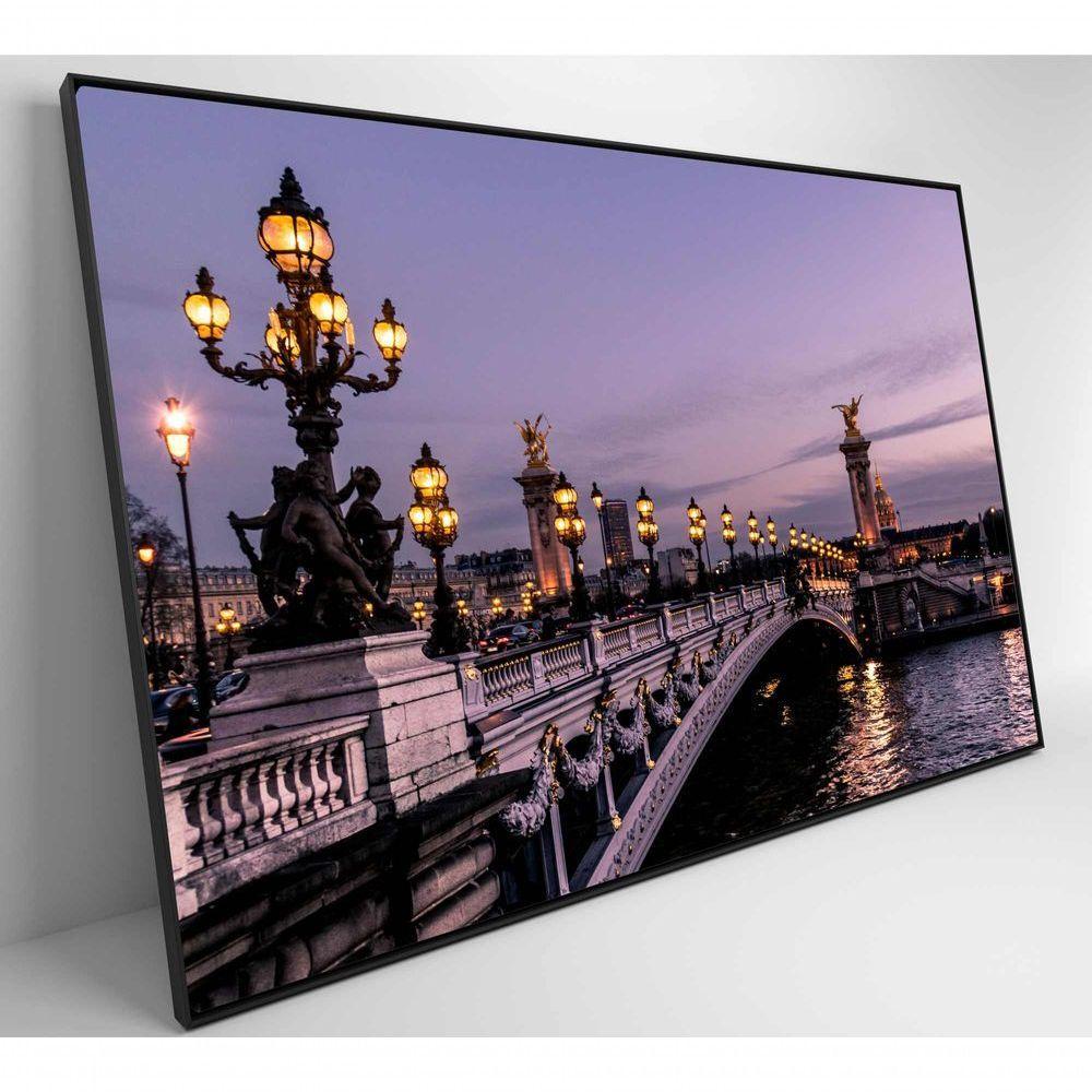 Quadro Ponte Alexandre Iii Paris 90x60 Cm Tecido Canvas - 3