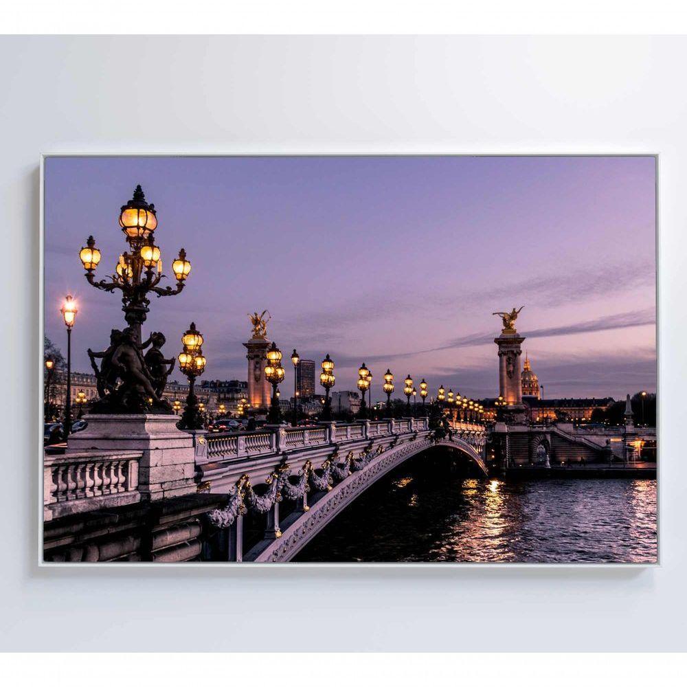 Quadro Ponte Alexandre Iii Paris 90x60 Cm Tecido Canvas - 5