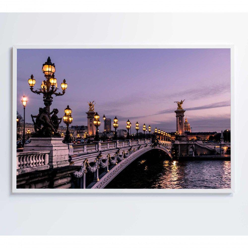 Quadro Ponte Alexandre Iii Paris 90x60 Cm Tecido Canvas - 6