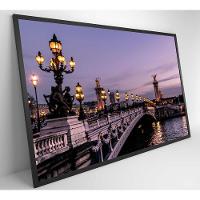 Quadro Ponte Alexandre Iii Paris 90x60 Cm Tecido Canvas