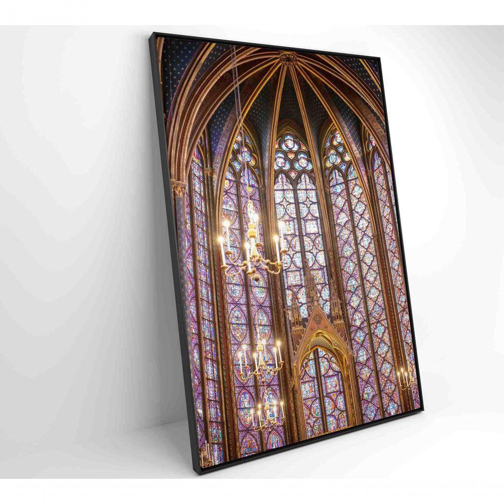 Quadro Arquitetura Vitrais 40x60 Cm Tecido Canvas - 4