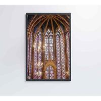 Quadro Arquitetura Vitrais 40x60 Cm Tecido Canvas - 2