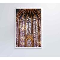 Quadro Arquitetura Vitrais 40x60 Cm Tecido Canvas - 3
