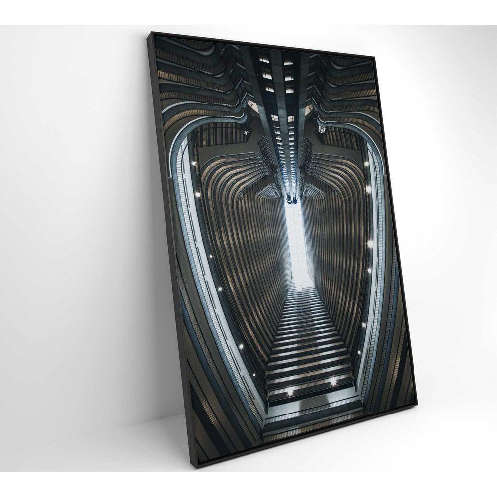 Quadro Arquitetura Oval 60x90 Cm Tecido Canvas - 5