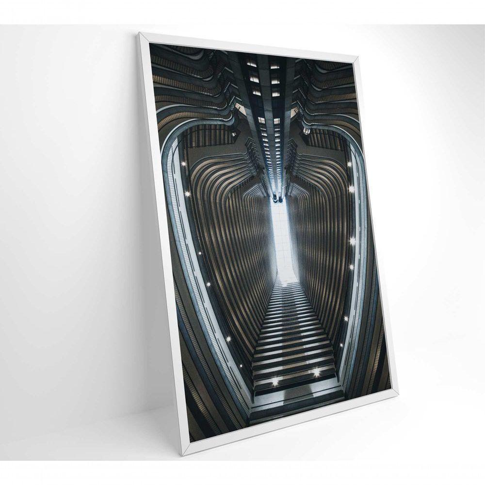 Quadro Arquitetura Oval 60x90 Cm Tecido Canvas - 7