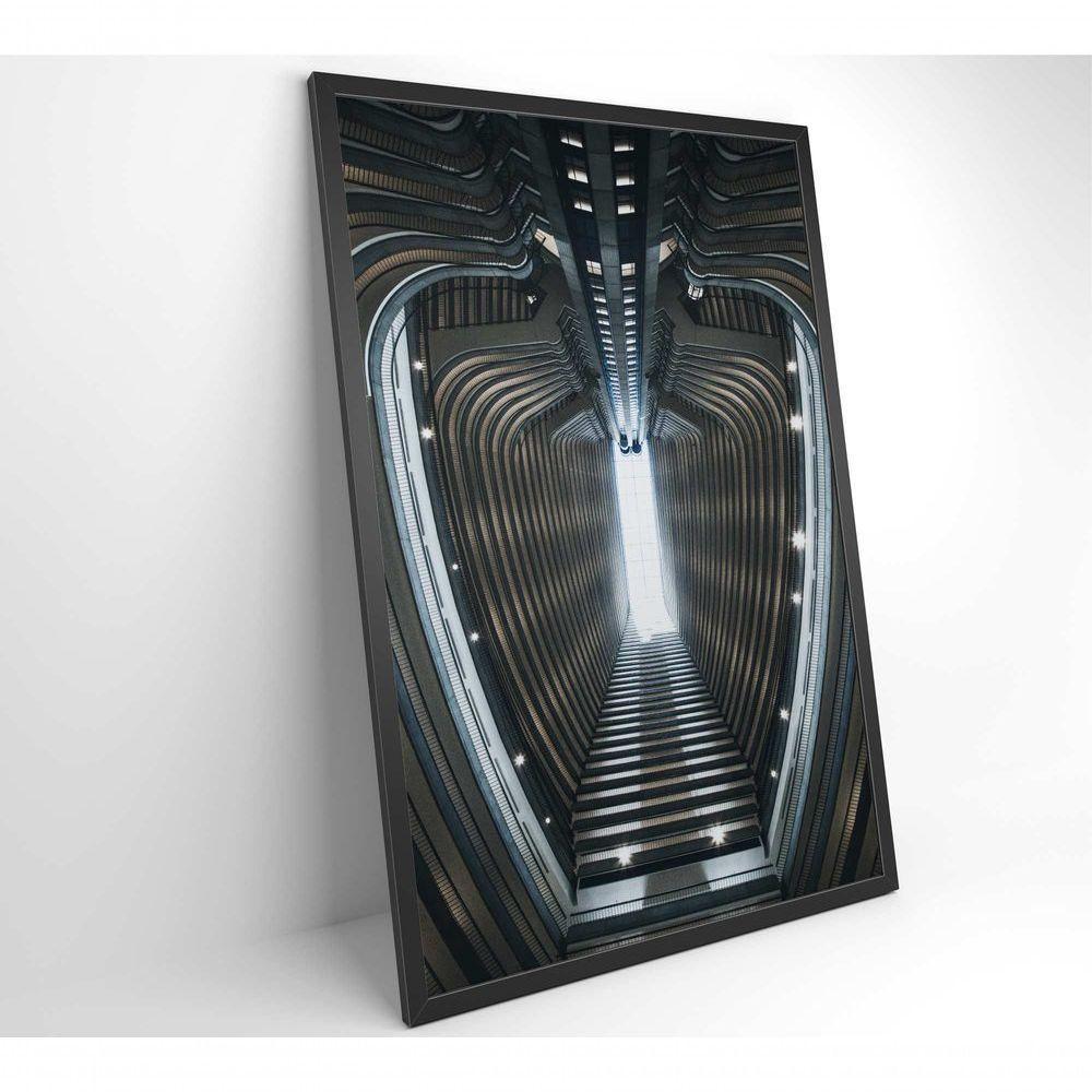 Quadro Arquitetura Oval 60x90 Cm Tecido Canvas - 8