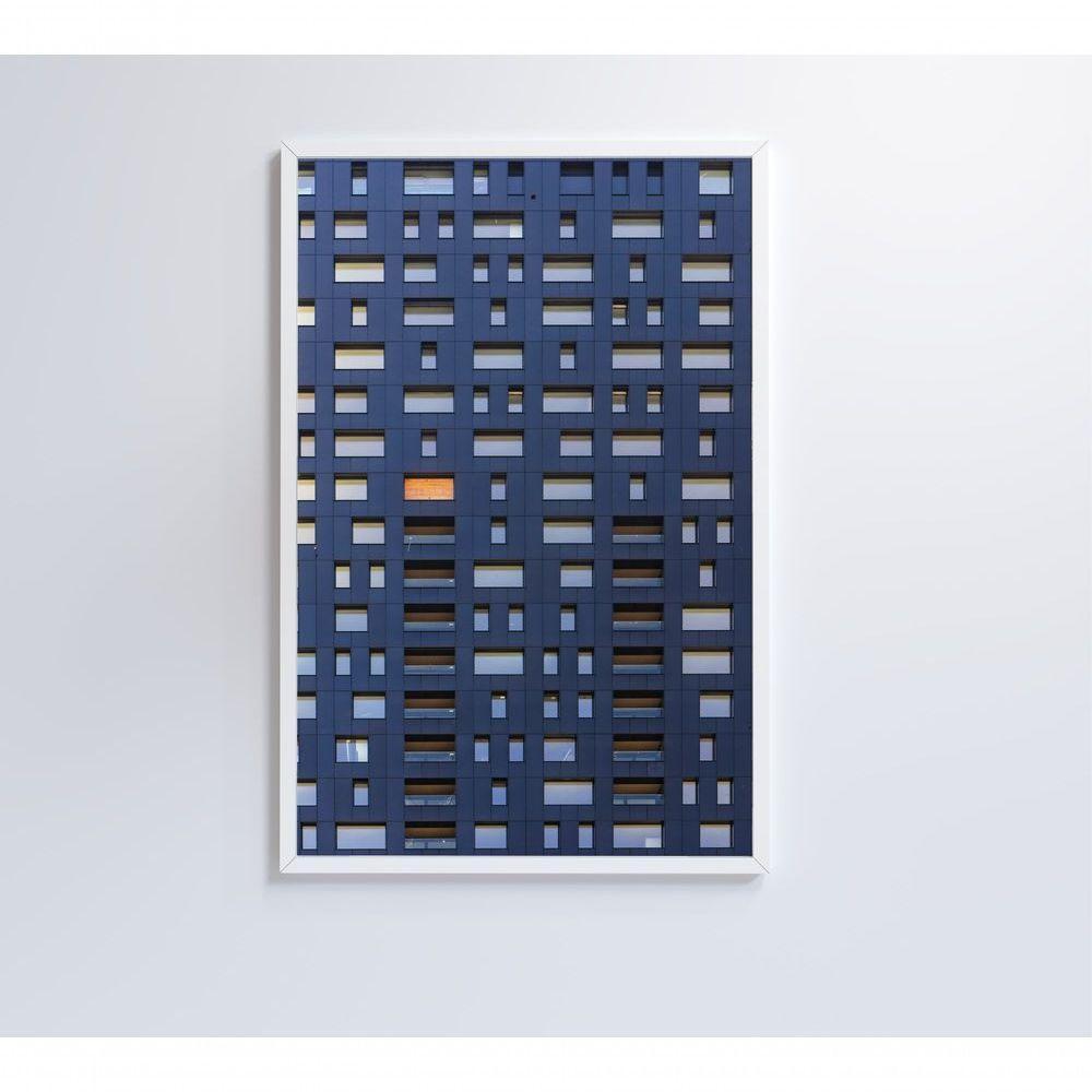 Quadro Arquitetura Retângulos 80x120 Cm Tecido Canvas - 6