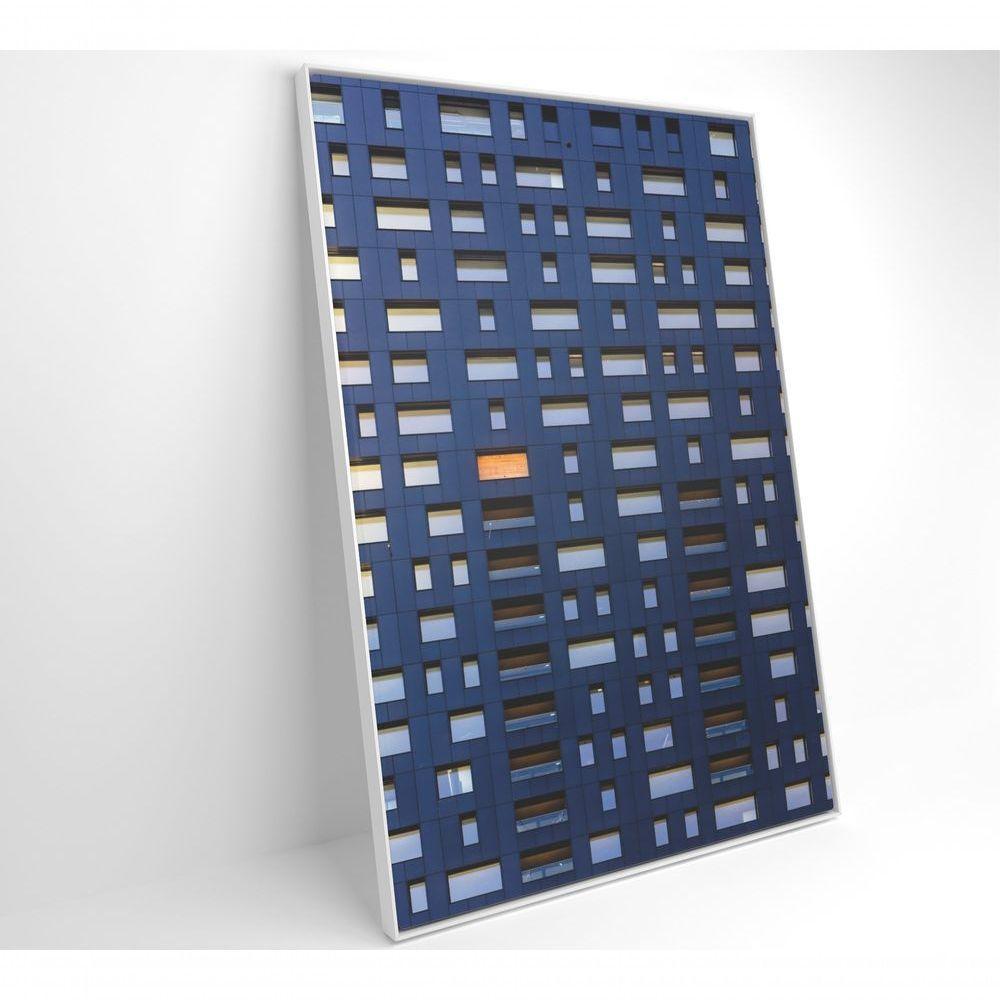 Quadro Arquitetura Retângulos 80x120 Cm Tecido Canvas - 8