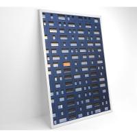 Quadro Arquitetura Retângulos 80x120 Cm Tecido Canvas - 7