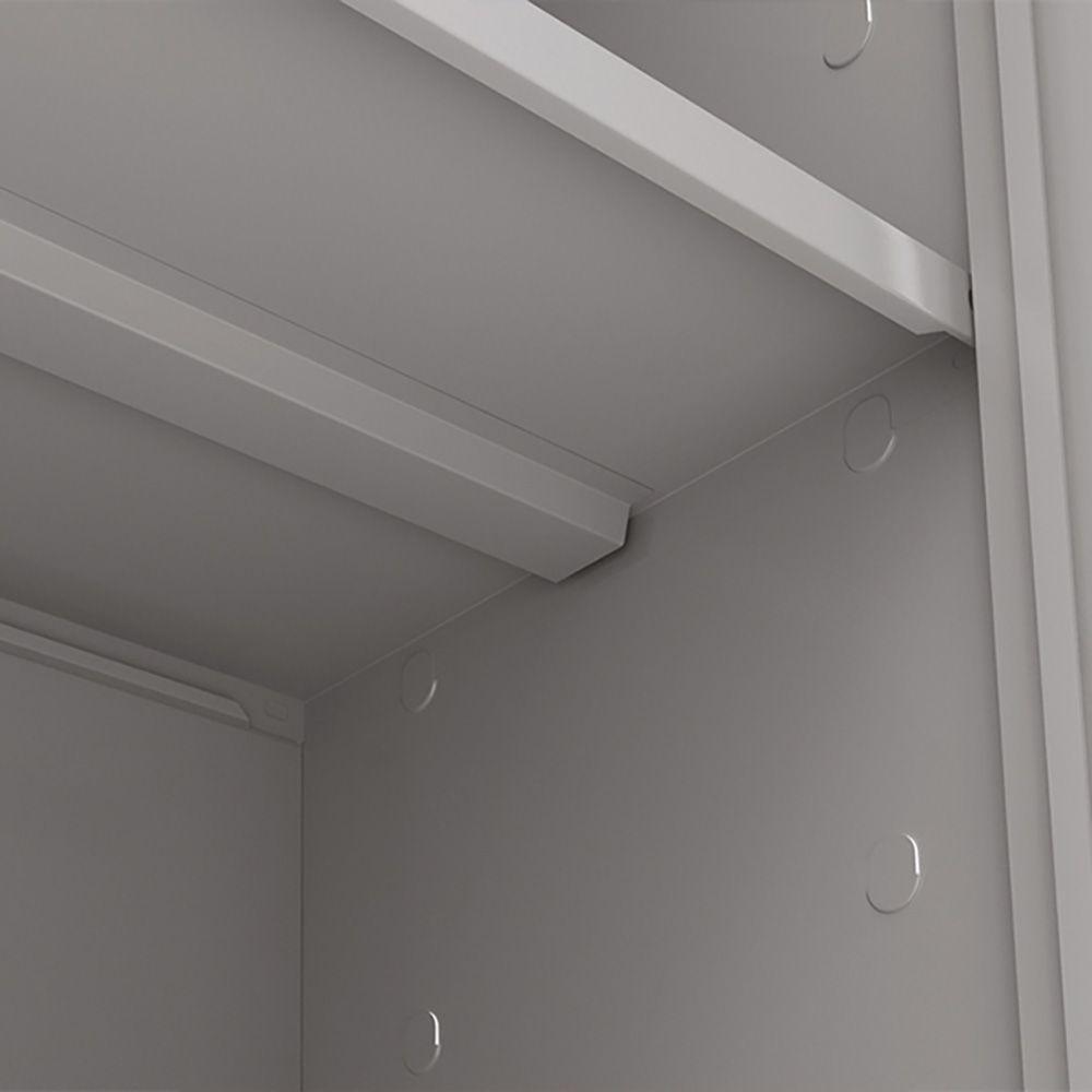 Armário Aço Escritório Fechadura 4 Prateleiras Ea301 Azul - 3