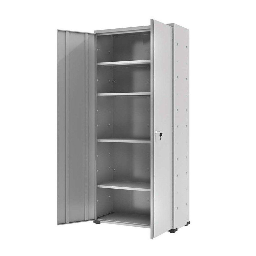 Armário Aço Escritório Fechadura 4 Prateleiras Ea301 Azul - 6