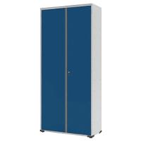 Armário Aço Escritório Fechadura 4 Prateleiras Ea301 Azul - 1