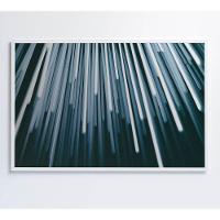 Quadro Abstrato Pilares 120x80 Cm Tecido Canvas - 6