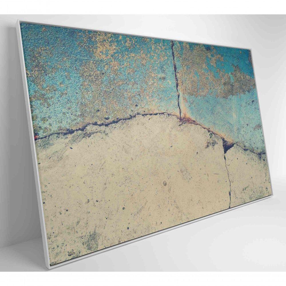 Quadro Abstrato Rachadura 90x60 Cm Tecido Canvas - 7