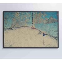 Quadro Abstrato Rachadura 90x60 Cm Tecido Canvas - 3