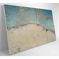 Quadro Abstrato Rachadura 90x60 Cm Tecido Canvas - 7