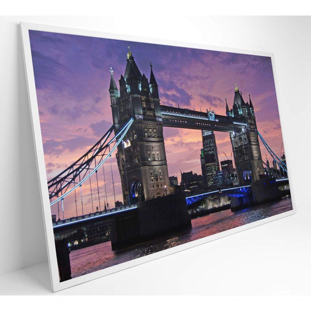 Quadro Ponte Da Torre 90x60 Cm Tecido Canvas - 6