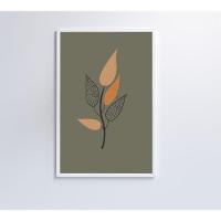 Quadro Abstrato Flores 3 40x60 Cm Vidro Impresso - 3