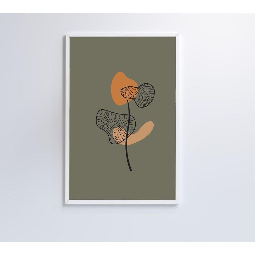 Quadro Abstrato Flores 2 40x60 Cm Adesivo Fotográfico - 3