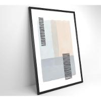 Quadro Abstrato Rosa E Azul 2 80x120 Cm Vidro Impresso - 7