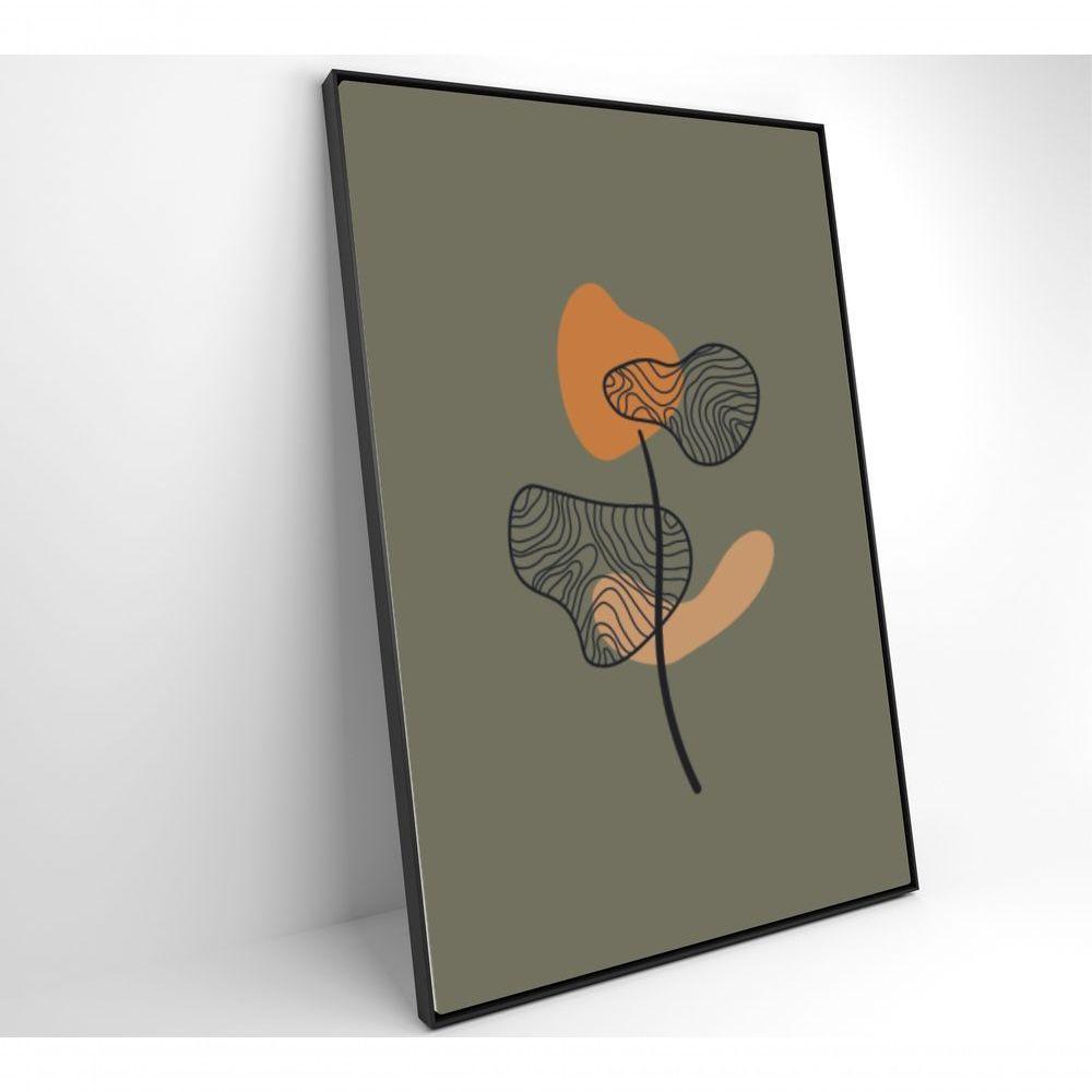 Quadro Abstrato Flores 2 40x60 Cm Tecido Canvas - 5