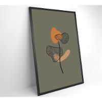 Quadro Abstrato Flores 2 40x60 Cm Tecido Canvas