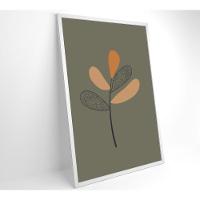 Quadro Abstrato Flores 4 40x60 Cm Tecido Canvas - 8