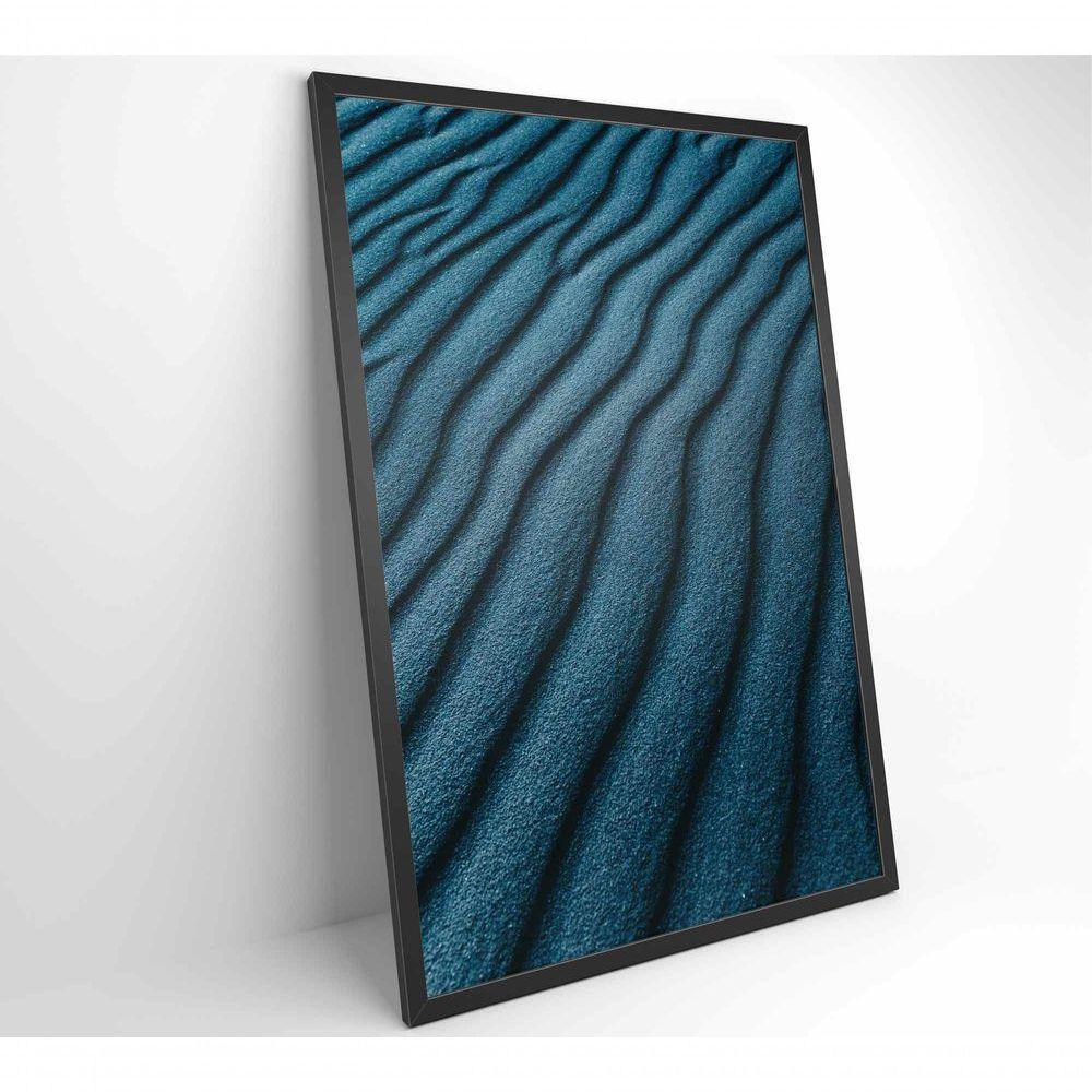 Quadro Abstrato Ondas 40x60 Cm Vidro Impresso - 8