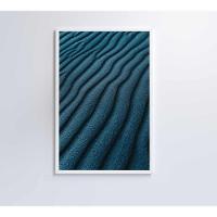 Quadro Abstrato Ondas 40x60 Cm Vidro Impresso - 5