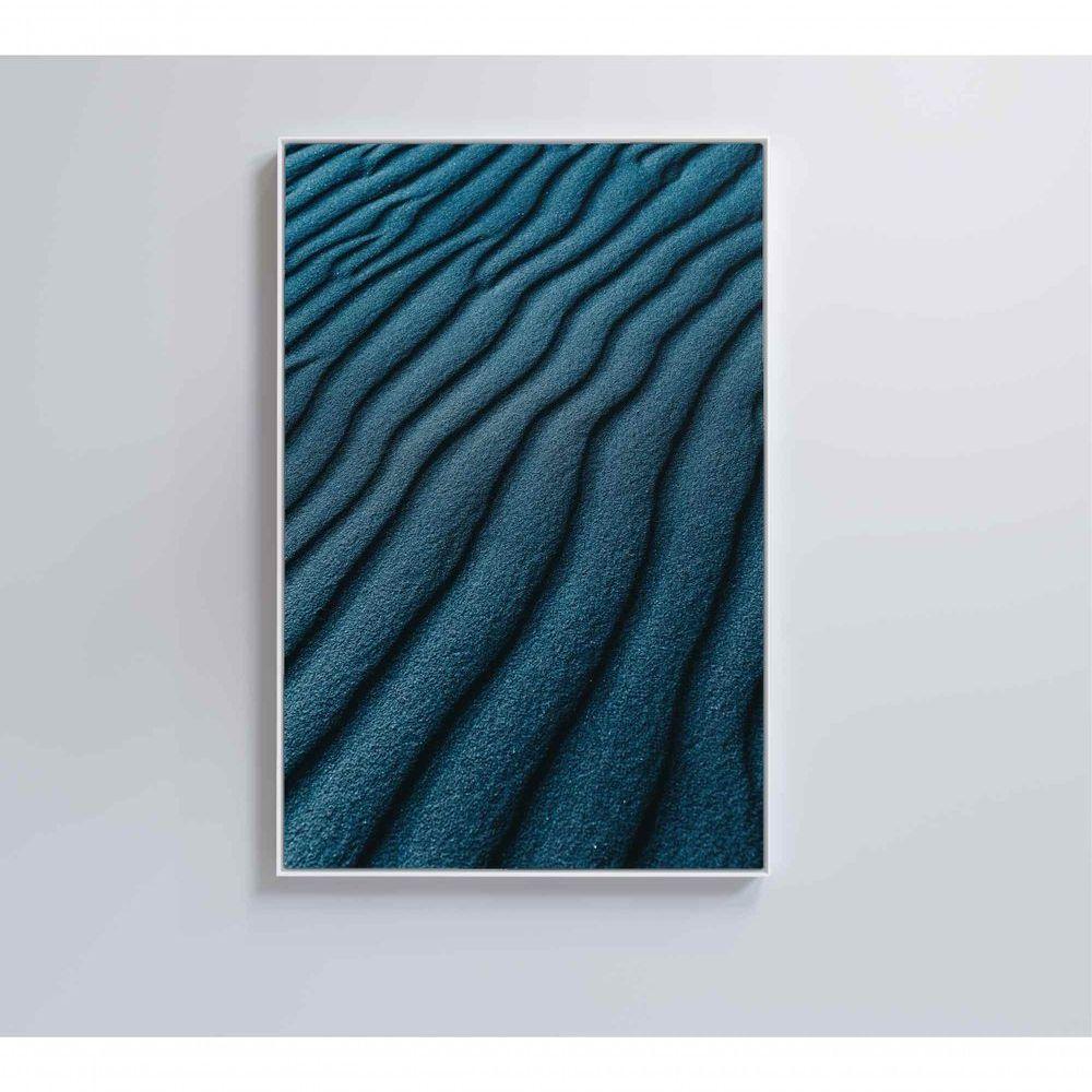 Quadro Abstrato Ondas 60x90 Cm Tecido Canvas - 1