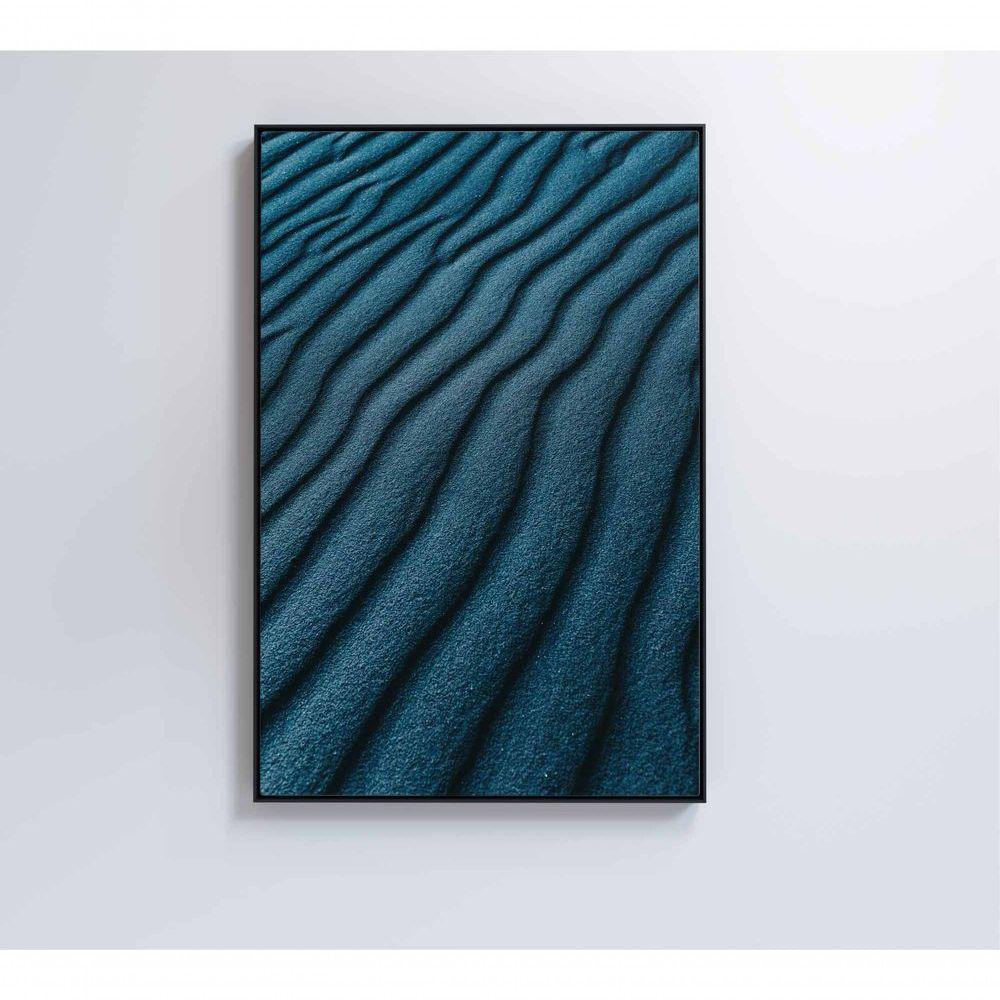 Quadro Abstrato Ondas 60x90 Cm Tecido Canvas - 3
