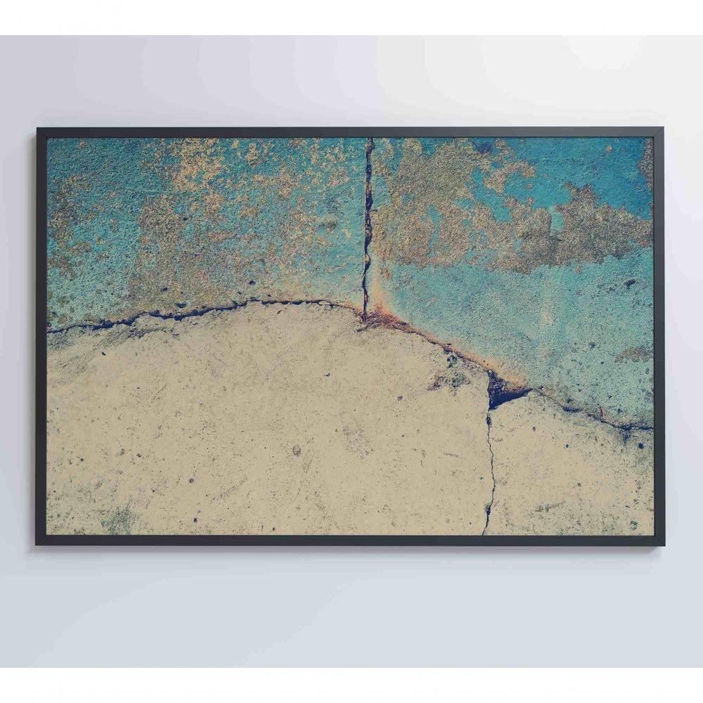 Quadro Abstrato Rachadura 60x40 Cm Tecido Canvas - 3