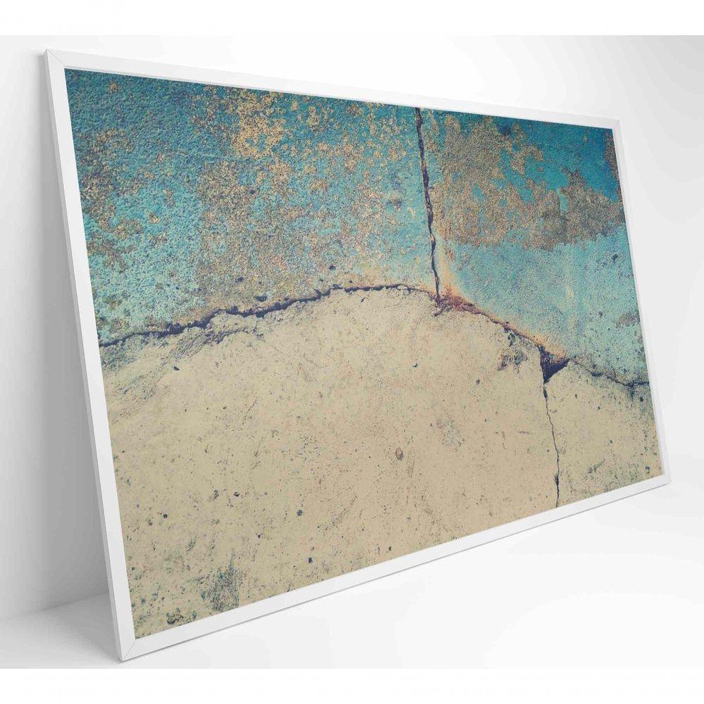 Quadro Abstrato Rachadura 60x40 Cm Tecido Canvas - 5