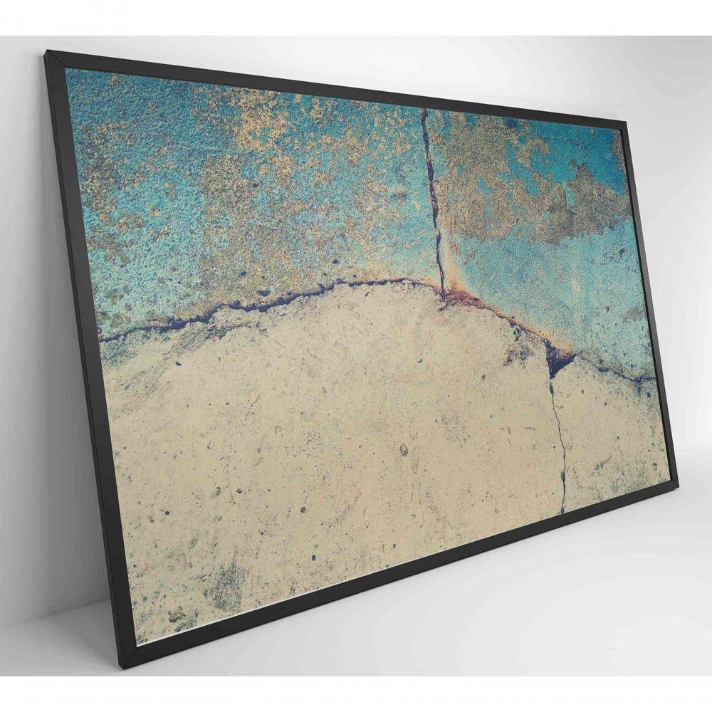 Quadro Abstrato Rachadura 60x40 Cm Tecido Canvas - 8