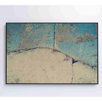 Quadro Abstrato Rachadura 60x40 Cm Tecido Canvas